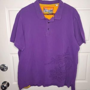 Robert Graham Embroidered Paisley Polo Shirt
